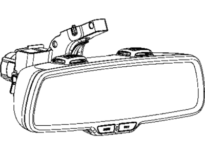 Jeep 68204824AD MIRROR Inside Rear View