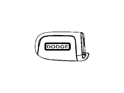 Dodge 68051387AE TRANSMITTER Integrated Key FOB