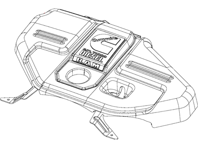 Mopar 4627632AC Cover Engine 4627632AC Mopar Cover Engine Illustration 1 of 1