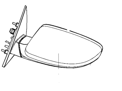 Chrysler 68444098AA MIRROR Outside Rearview