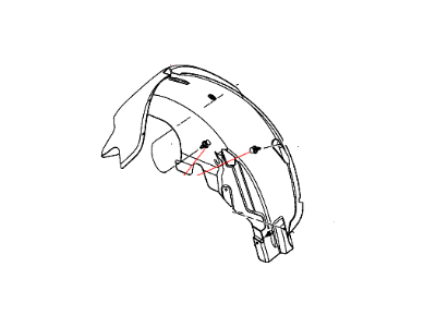 Chrysler 4389850AG SHIELD Wheelhouse