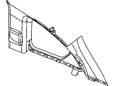 Mopar 1CM03HDAAF Panel Quarter Trim Upper 1CM03HDAAF Mopar Panel Quarter Trim Upper Illustration 1 of 1