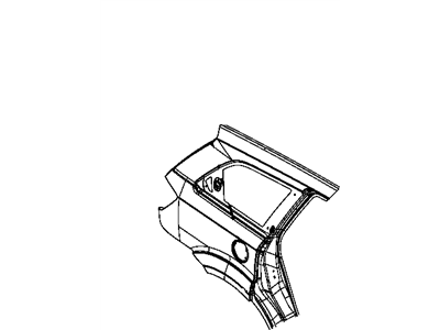 Dodge 68035431AD PANEL PACKAGE Body Side Aperture Rear Outer