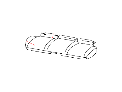 Jeep 1LA451D5AA COVER Rear Seat Cushion