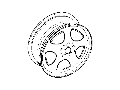 Jeep 5FA15SS7 Wheel, Alloy