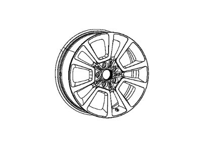 Jeep 1JX81NTZAC WHEEL Aluminum