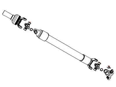 Dodge 52123162AB SHAFT Drive Rear 1-Piece