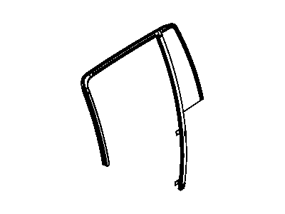 Chrysler 55364075AJ GLASS Rear Door Fixed