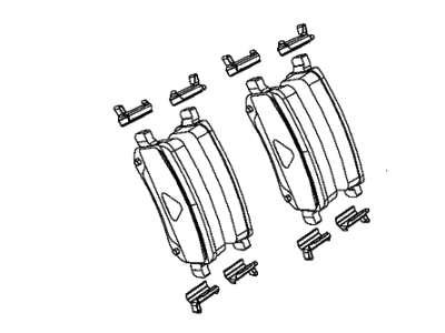 Chrysler 2AMV4171AA PAD KIT Rear Disc Brake