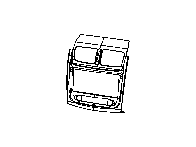 Dodge 1SR07DX9AA BEZEL Instrument Panel Center