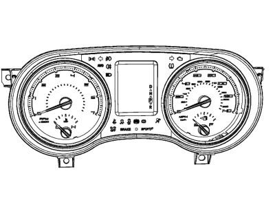 Dodge 68273648AA CLUSTER Instrument Panel