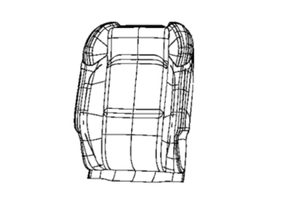 Mopar 7CH02LA3AA Cover Front Seat Back 7CH02LA3AA Mopar Cover Front Seat Back Illustration 1 of 1