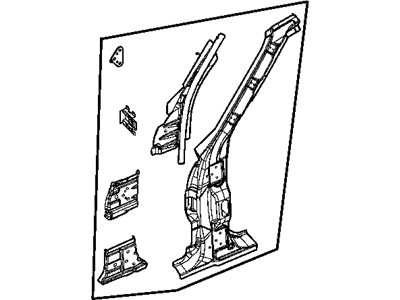 Mopar 5096764AA Pillar Front A - Pillar Mopar 5096764AA Pillar Front A - Pillar