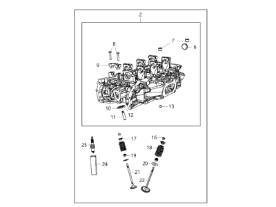 Jeep R3602014AA HEAD Cylinder With Valves