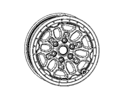 Ram 68497384AA WHEEL Aluminum