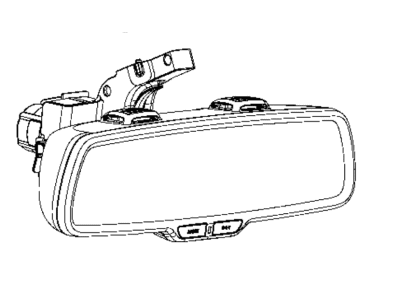 Ram 68293669AA MIRROR Inside Rear View
