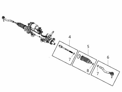 Chrysler 68432760AC GEAR Rack And Pinion Electric