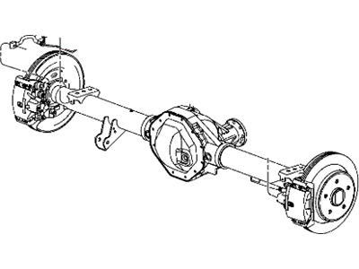 Dodge 52121635AE TUBE AND HOSE ASSEMBLY Brake Left Rear