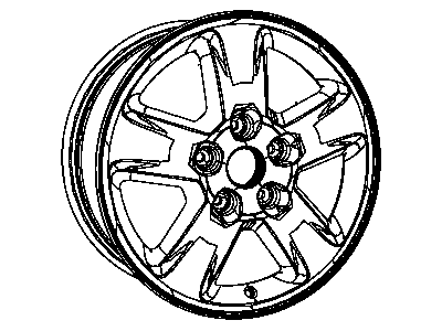 Jeep 1HX64GSAAB WHEEL Aluminum