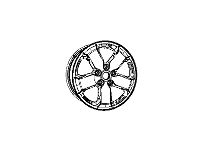 Mopar 1HX65AAAAB Wheel Aluminum Mopar 1HX65AAAAB Wheel Aluminum