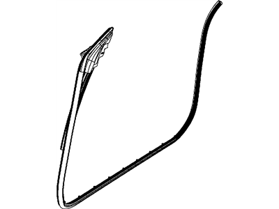 Mopar 4575888AA Weatherstrip Front Door Mounted