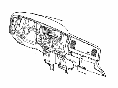 WL801L5AA Mopar Glove Box Instrument Panel Illustration 1 of 1