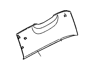 Chrysler UD58XDVAC COVER Instrument Panel Steering Column Opening