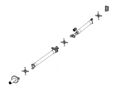 Mopar 5146499AA Shaft Drive Rear 2-Piece