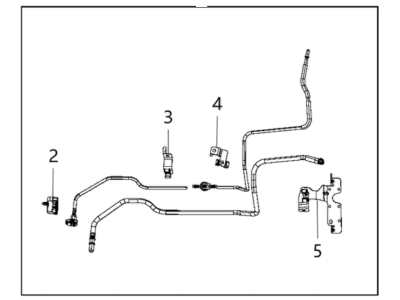 Jeep 68297751AD BUNDLE Fuel Supply and Return