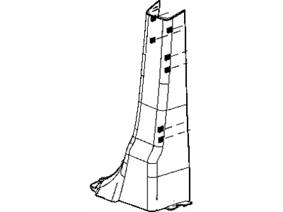 Mopar ZR28ES3AA Panel B Pillar Lower Trim Mopar ZR28ES3AA Panel B Pillar Lower Trim