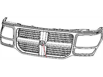 Dodge 1EY991XRAD GRILLE Radiator
