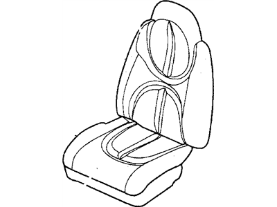 Dodge XB501L5AA CUSHION Front Seat Passenger, (Includes Cover, Pad, Recliner)