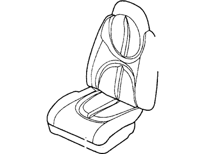 Dodge XB511T5AA CUSHION Front Seat Driver, (Includes Cover, Pad, Recliner)