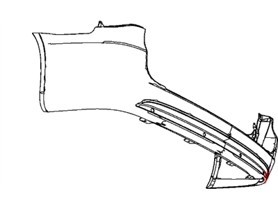 Dodge 68125727AA FASCIA Rear Primed