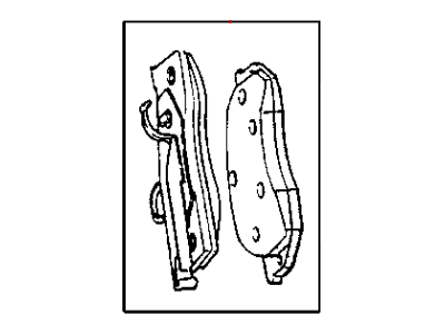 1998 Dodge Neon Brake Pad - 4762682