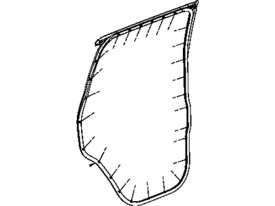 Dodge 68045996AA WEATHERSTRIP Rear Door Mounted