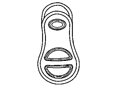 2005 Chrysler PT Cruiser Car Key - 5107849AA