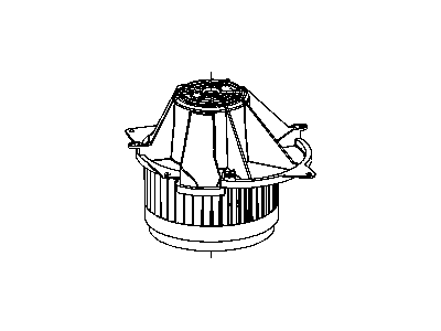 Chrysler 5061091AA MOTOR Blower with Wheel