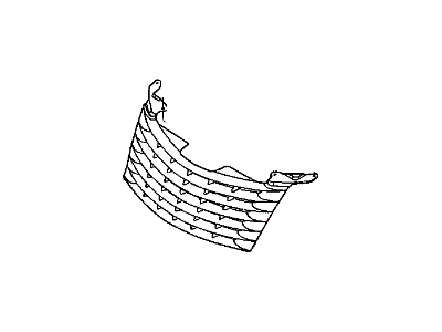 Chrysler 5179089AA GRILLE RADIATOR Primed