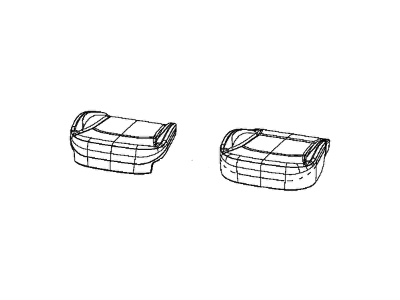 6GA82VT9AB Mopar Cover Front Seat Cushion Illustration 1 of 1