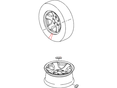 Dodge 52122367AA WHEEL Aluminum