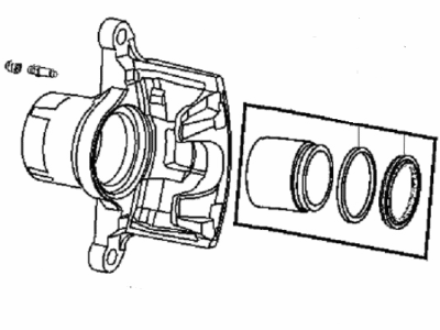 2009 Dodge Caliber Brake Caliper - 68032698AA