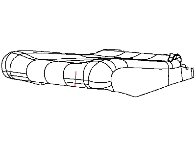 Dodge 5SP41DX9AA COVER Rear Seat Cushion 2nd Row