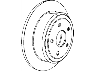 Mopar 2AMV9250AA Rotor Brake Rear