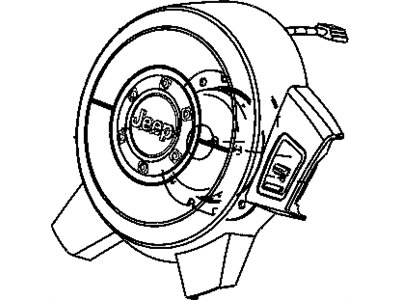 1CJ841DVAA Mopar Cover Air Bag Module Illustration 1 of 1