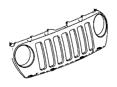 Jeep 5JJ86PR4AF GRILLE Radiator