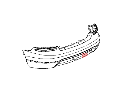 Dodge 4865654AB BUMPER Fascia Rear Reinforcement