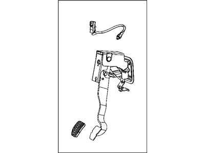 Jeep 4877076AA PEDAL Clutch