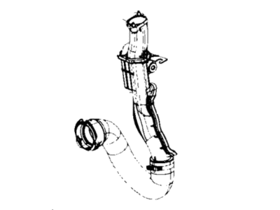 Jeep 68335005AA DUCT Charge Air Cooler Inlet