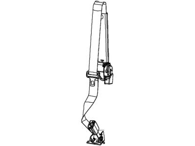 Jeep 5ME421R9AA SEAT BELT 2nd Rear Center